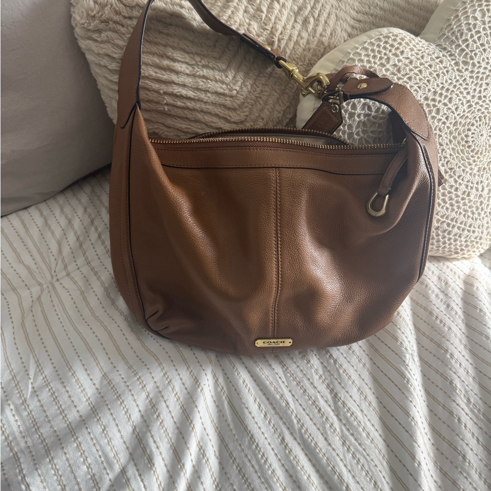 Coach Tan Leather Hobo Bag